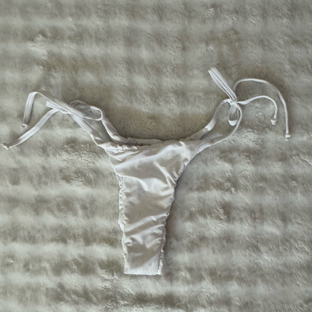 White String Bikini Bottom